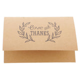 Maxbell 50pcs Kraft Paper Love and Thanks Cards with Envelopes for Wedding Party - Aladdin Shoppers