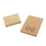 Maxbell 50pcs Kraft Paper Love and Thanks Cards with Envelopes for Wedding Party - Aladdin Shoppers