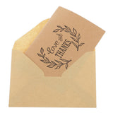 Maxbell 50pcs Kraft Paper Love and Thanks Cards with Envelopes for Wedding Party - Aladdin Shoppers