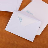 Maxbell 50pcs Thank You Cards with Peacock Feather Printed + Envelopes Wedding Party - Aladdin Shoppers