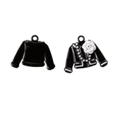 Maxbell 10Pcs Black Cute Coat Shape Charms Pendants Fit Bracelet DIY Jewelry Craft - Aladdin Shoppers