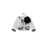 Maxbell 10Pcs White Cute Coat Shape Charms Pendants Fit Bracelet DIY Jewelry Craft - Aladdin Shoppers