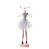 Maxbell Resin Lady Mannequin Jewelry Bracelet Earring Display Stand Rack Silver #2 - Aladdin Shoppers