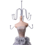 Maxbell Resin Lady Mannequin Jewelry Bracelet Earring Display Stand Rack Silver #5 - Aladdin Shoppers