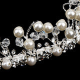 Maxbell Bridal Bridesmaid Headband Pearl Rhinestone Crown Hair Band Wedding Tiara - Aladdin Shoppers