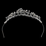 Maxbell Bridal Bridesmaid Headband Pearl Rhinestone Crown Hair Band Wedding Tiara - Aladdin Shoppers