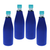 Maxbell 4pcs Beer Bottle Coolers With Zipper Insulators Chilling Sleeves Holder Wrap - Aladdin Shoppers