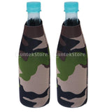 Maxbell 2pcs Camouflage Beer Bottle Cooler Neoprene Beverage Sleeve Holder Favour - Aladdin Shoppers