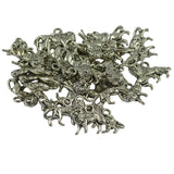 Maxbell 50pcs Tibetan Silver 3D Lion Charms Pendants Jewelry Findings - Aladdin Shoppers