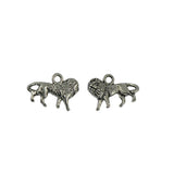 Maxbell 50pcs Tibetan Silver 3D Lion Charms Pendants Jewelry Findings - Aladdin Shoppers