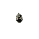 Maxbell 50pcs Tibetan Silver Carved Column End Cap findings fit 4mm or 5mm cord - Aladdin Shoppers