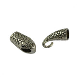Maxbell 6 Sets Hook and Eye Clasp fit 7mm Cord Snake Head Tail End - Aladdin Shoppers