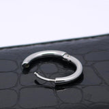 Maxbell 3pcs/Set Unisex 316L Stainless Steel Circular Tube Hoop Earrings Silver - Aladdin Shoppers