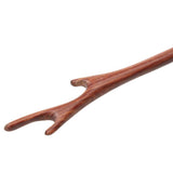 Maxbell 2pcs Vintage Wood Antler Hair Sticks Handmade Hairpin Chignon Pin Accessory