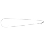 Maxbell Women 925 Sterling Silver White Gold Plated Flash Bead Chain Neckalce 16inch - Aladdin Shoppers