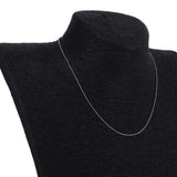 Maxbell Women 925 Sterling Silver White Gold Plated Flash Bead Chain Neckalce 16inch - Aladdin Shoppers