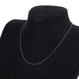 Maxbell Women 925 Sterling Silver White Gold Plated Flash Bead Chain Neckalce 16inch - Aladdin Shoppers