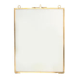 Maxbell Maxbell 2x Antique Brass Glass Picture Photo Frame Hanging Retro Portrait Party Gift