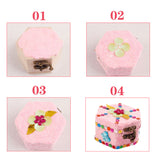 Maxbell 4pcs Set Unpainted Plain Wooden Jewelry Box Trinket Gift Box Keepsake