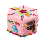 Maxbell 4pcs Set Unpainted Plain Wooden Jewelry Box Trinket Gift Box Keepsake