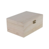 Maxbell 4pcs Set Unpainted Plain Wooden Jewelry Box Trinket Gift Box Keepsake