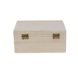Maxbell 4pcs Set Unpainted Plain Wooden Jewelry Box Trinket Gift Box Keepsake