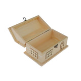 Maxbell Phenovo Wooden House Shape Piggy Bank Jewelry Storage Box DIY Kids Crafts - Aladdin Shoppers