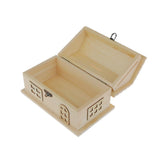 Maxbell Phenovo Wooden House Shape Piggy Bank Jewelry Storage Box DIY Kids Crafts - Aladdin Shoppers