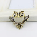 Maxbell Antique Bronze Owl Shape Metal Brooch Pin Women Jewelry Gift - Aladdin Shoppers