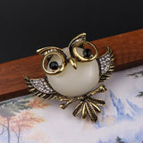 Maxbell Antique Bronze Owl Shape Metal Brooch Pin Women Jewelry Gift - Aladdin Shoppers