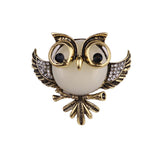 Maxbell Antique Bronze Owl Shape Metal Brooch Pin Women Jewelry Gift - Aladdin Shoppers