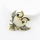 Maxbell Antique Bronze Owl Shape Metal Brooch Pin Women Jewelry Gift - Aladdin Shoppers