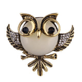 Maxbell Antique Bronze Owl Shape Metal Brooch Pin Women Jewelry Gift - Aladdin Shoppers