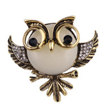 Maxbell Antique Bronze Owl Shape Metal Brooch Pin Women Jewelry Gift - Aladdin Shoppers