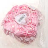 Maxbell Maxbell Heart Shape Rose decorated Earring Ring Pendant Jewelry Box Case Holder  Pink