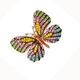 Maxbell Retro Colorful Crystal Butterfly Brooch Pin Jewelry Gift for Girl Women-Blue - Aladdin Shoppers