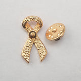 Maxbell Pink Breast Cancer Awareness Charity Ribbon Women Jewelry Gold Brooch Pins - Aladdin Shoppers