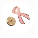 Maxbell Pink Breast Cancer Awareness Charity Ribbon Women Jewelry Gold Brooch Pins - Aladdin Shoppers