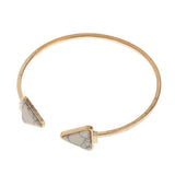 Maxbell Fashion Womens Retro Vintage White Turquoise Golden Bracelet Cuff - Aladdin Shoppers