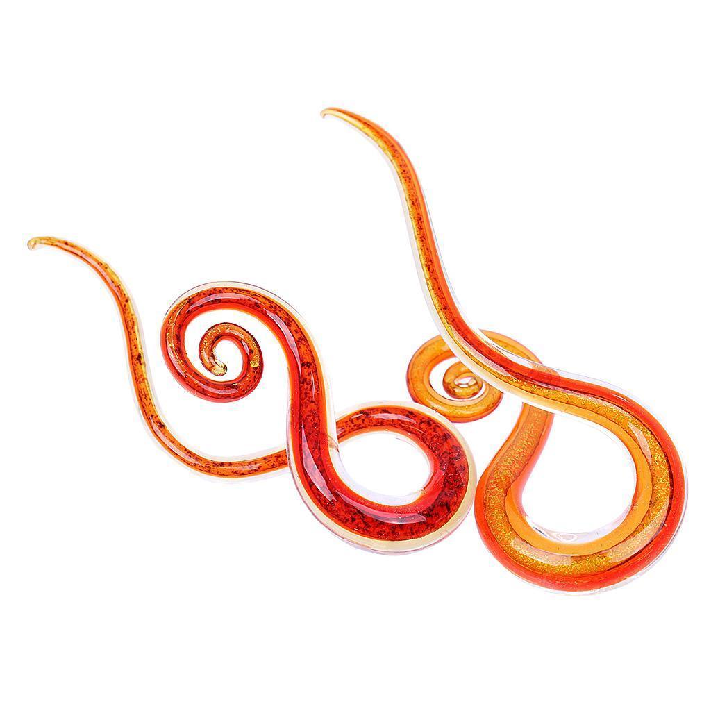 Maxbell Maxbell Red Spiral Flesh Tunnel Ear Stretcher Expander Stretching Plug Kit 5 mm