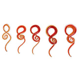 Maxbell Red Spiral Flesh Tunnel Ear Stretcher Expander Stretching Plug Kit 5 mm - Aladdin Shoppers