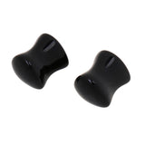 Maxbell Pair Ear Plug Ear Gauge Double Flared Body Jewelry 8mm Obsidian - Aladdin Shoppers