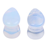 Maxbell Maxbell Pair Ear Plug Ear Gauge Double Flared Body Jewelry 5mm Opal