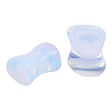 Maxbell Pair Ear Plug Ear Gauge Double Flared Body Jewelry 5mm Opal - Aladdin Shoppers