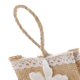 Maxbell 6pcs Flower Linen Burlap Sack Sweets Bags with Handle Wedding Gift Favor - Aladdin Shoppers