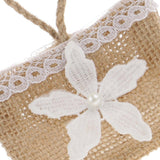Maxbell 6pcs Flower Linen Burlap Sack Sweets Bags with Handle Wedding Gift Favor - Aladdin Shoppers