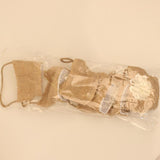 Maxbell 6pcs Solid Flower Burlap Hessian Jute Gift Favours Wedding Gifts Sweets Bags - Aladdin Shoppers