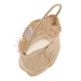 Maxbell 6pcs Solid Flower Burlap Hessian Jute Gift Favours Wedding Gifts Sweets Bags - Aladdin Shoppers