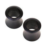 Maxbell 1 Pair Wooden Hollow Ear Plug Tunnel Expanders Stretcher Black 8mm - Aladdin Shoppers