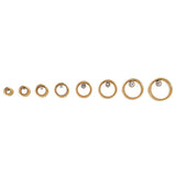 Maxbell Stainless Steel Screw Ear Gauges Flesh Tunnels Plugs Stretchers 10mm Gold - Aladdin Shoppers